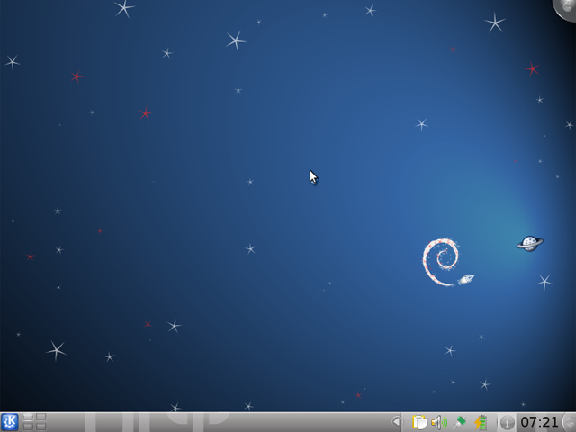 Desktop Debian KDE