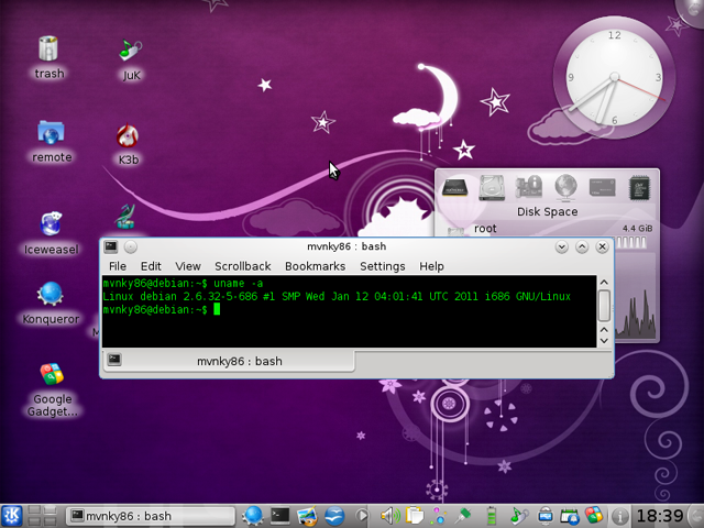 Debian 6.0 + KDE Modif